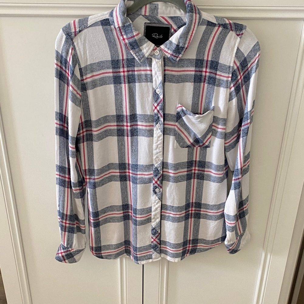 Rails Plaid Button Down Women’s Shirt size S